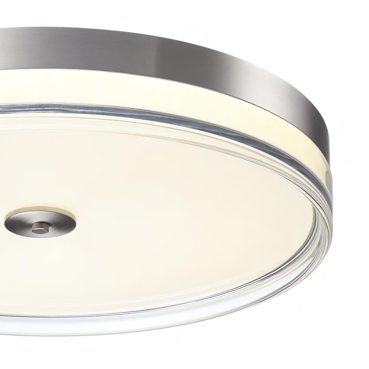 Настенно-потолочный светильник SONEX MITRA LED ETERNA никель LED*1 112W