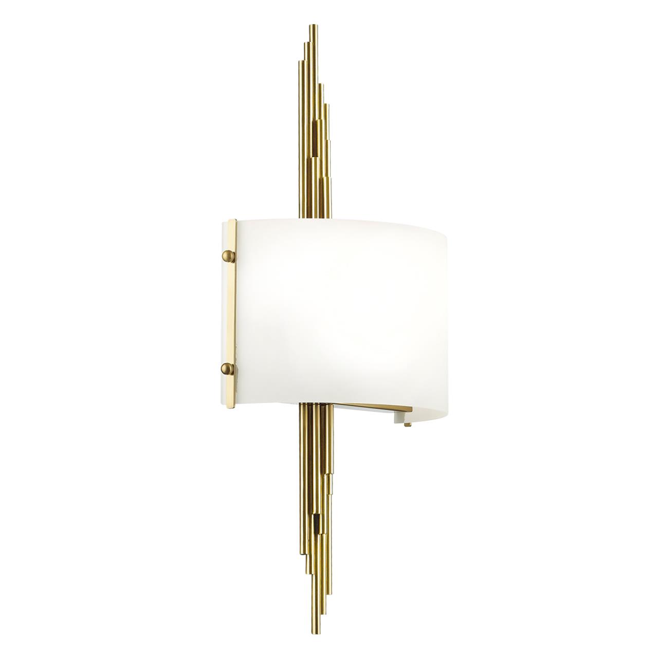 Бра ODEON LIGHT EXCLUSIVE MODERN Margaret бронзовый E27*2 10W плафон белый.