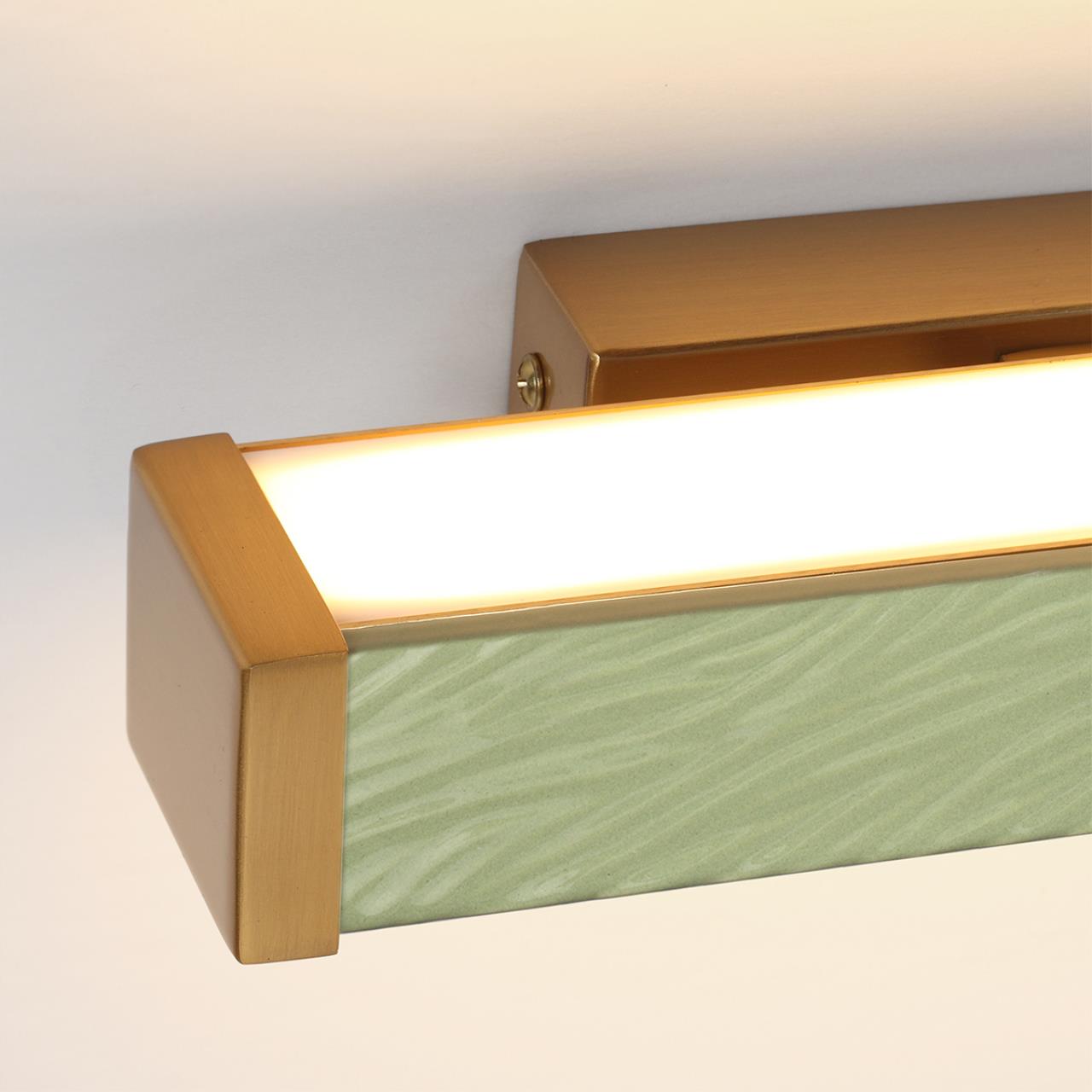 Настенный светильник с выкл. ODEON LIGHT EXCLUSIVE L-VISION RIVIERA латунь LED*1 10W 2000/3000/4000К