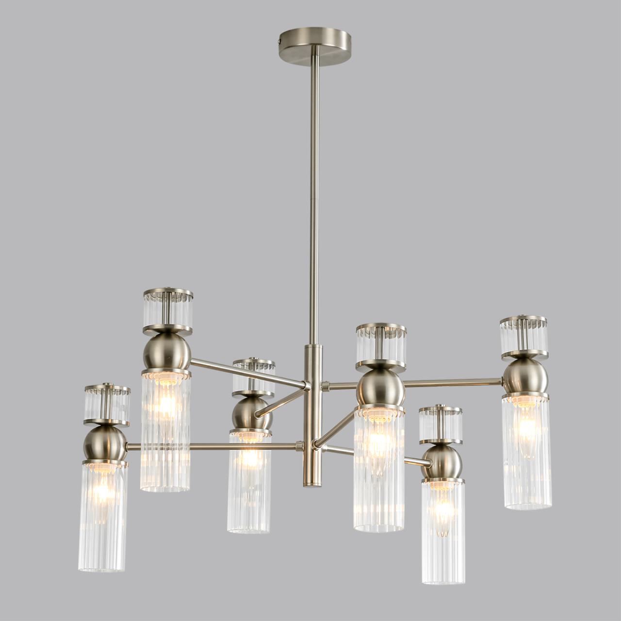 Люстра LUMION MODERNI DENVER никель E14*6 10W