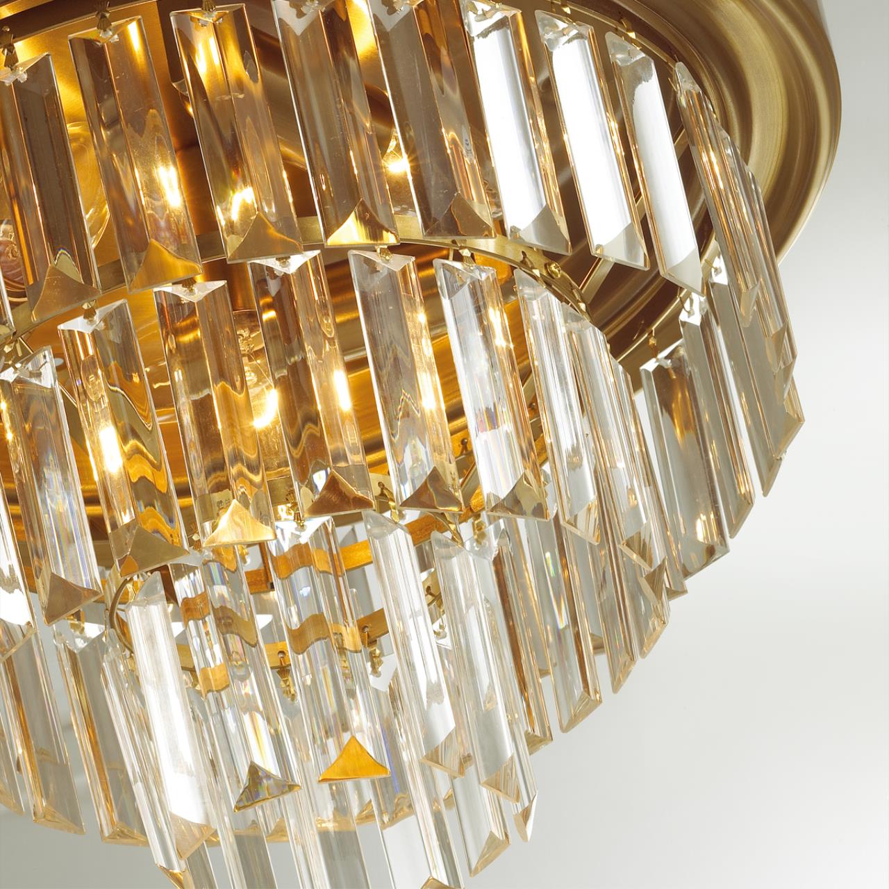 Люстра потолочная LUMION CLASSI ZAHA латунь E14*4 10W