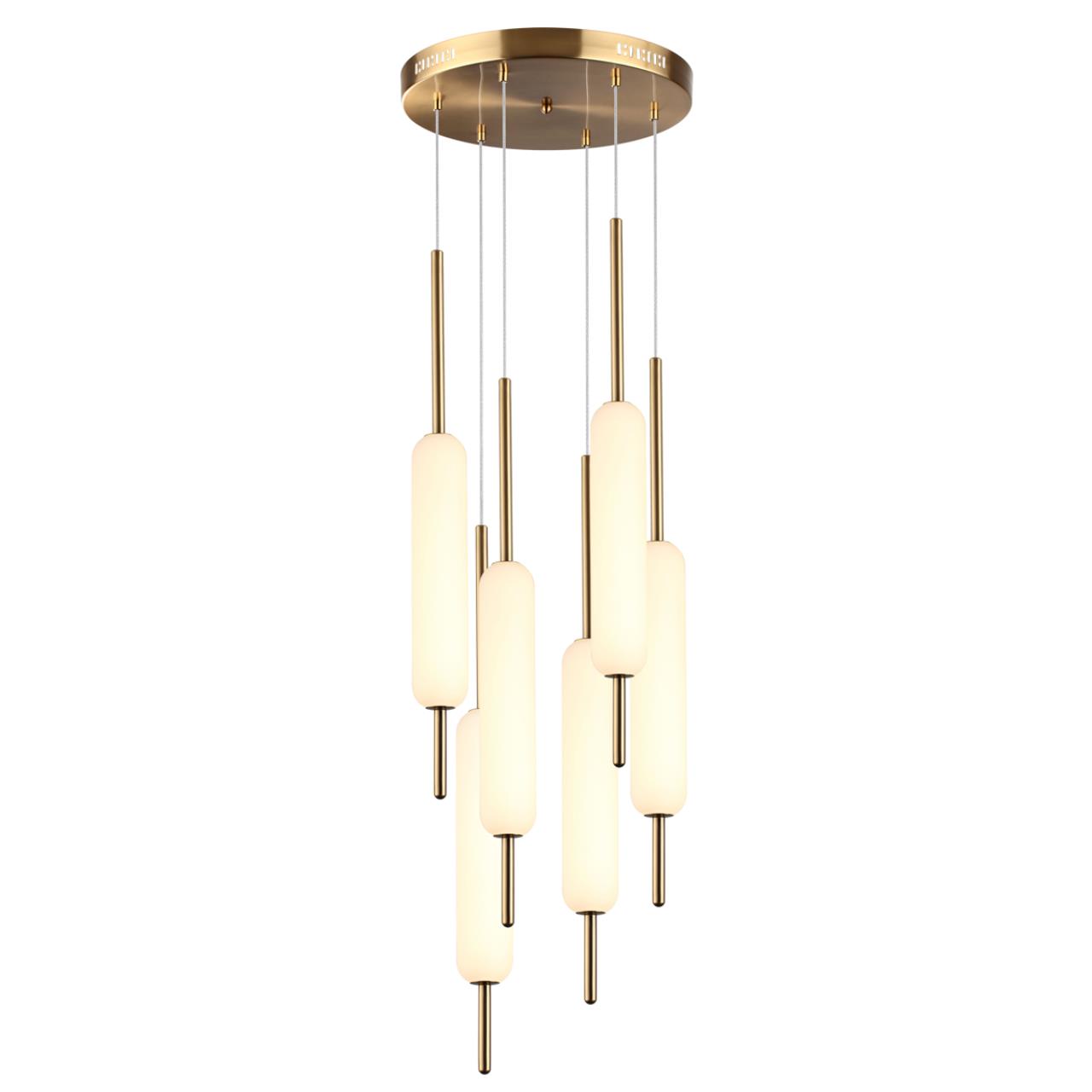 Люстра каскадная ODEON LIGHT PENDANT REEDS бронзовый