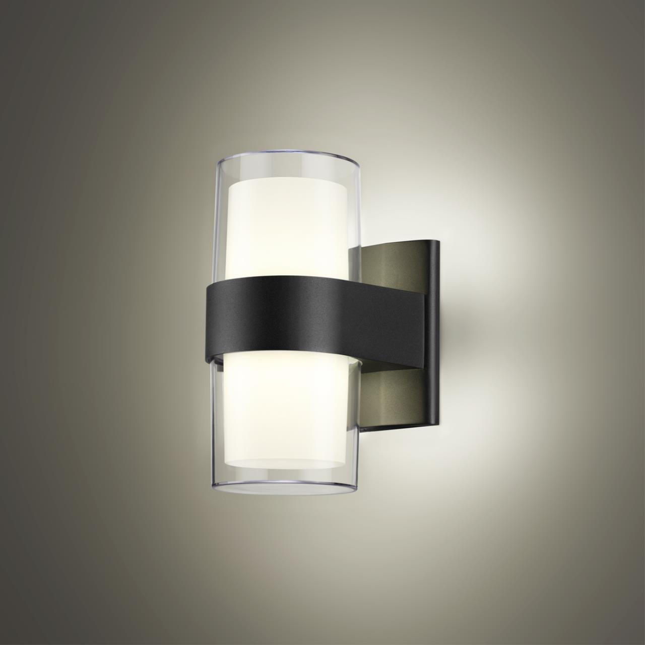Уличный фасадный светильник NOVOTECH STREET OPAL черный LED 16W