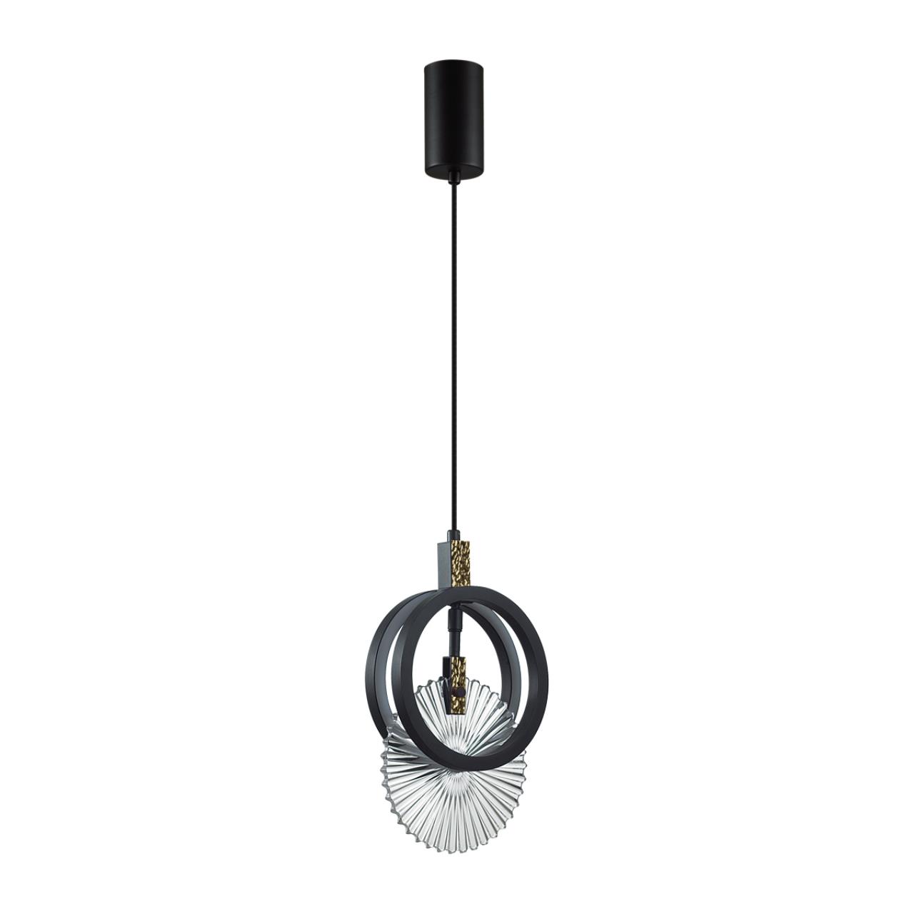 Подвес ODEON LIGHT EXCLUSIVE HIGHTECH MERCURY черный LED*1 17W 3000К плафон прозрачный