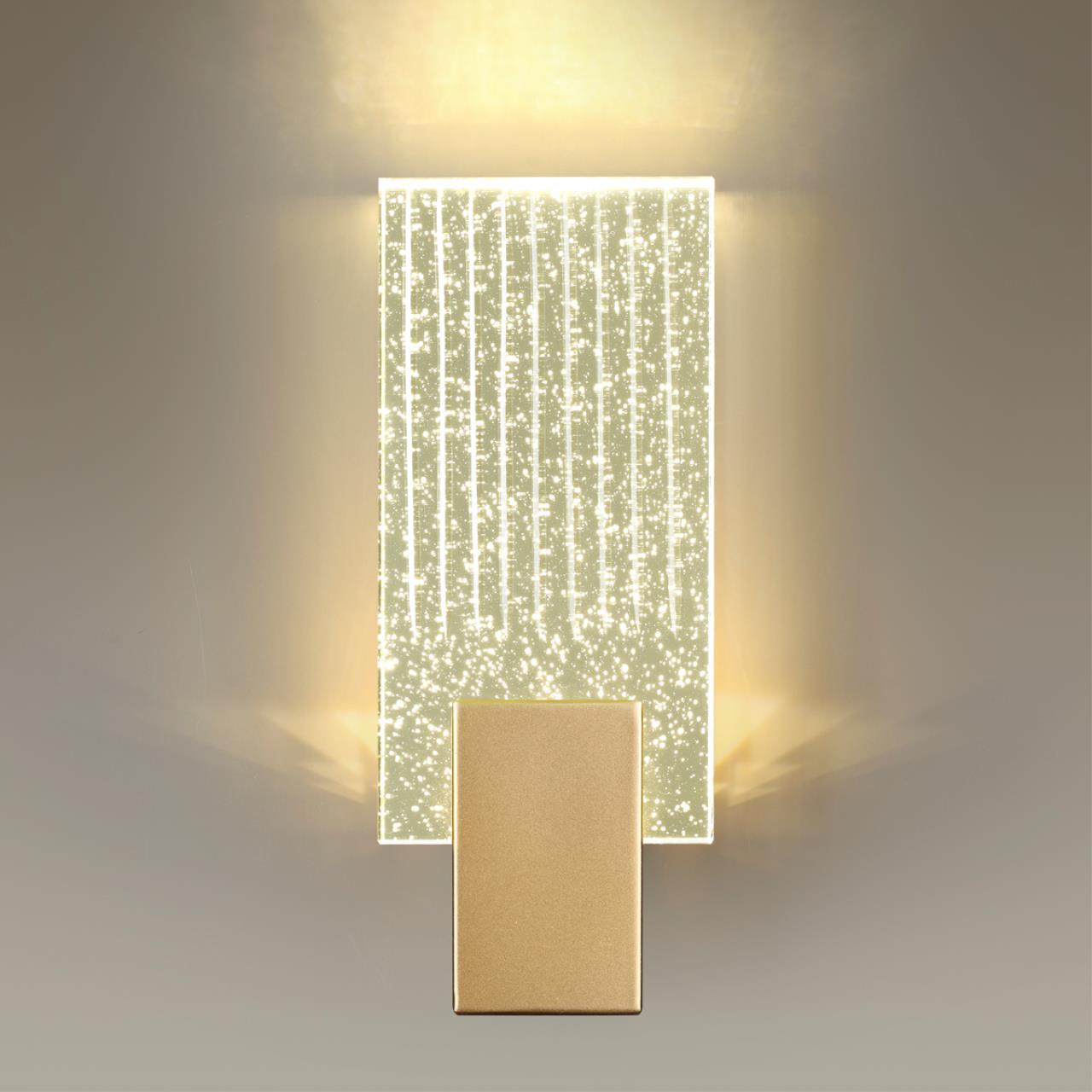 Настенный светильник ODEON LIGHT HIGHTECH RICCI золотой LED*1 1*5W