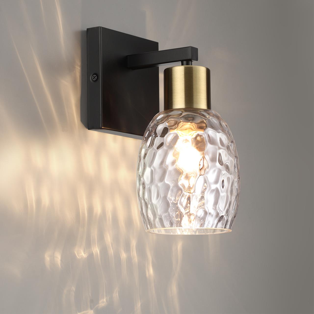 Бра LUMION MODERNI ICE черный, золотой