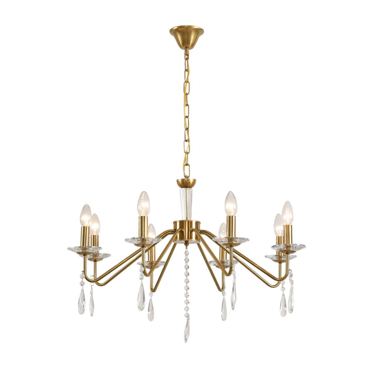 Люстра LUMION CLASSI SEVERINA золотой E14*8 10W