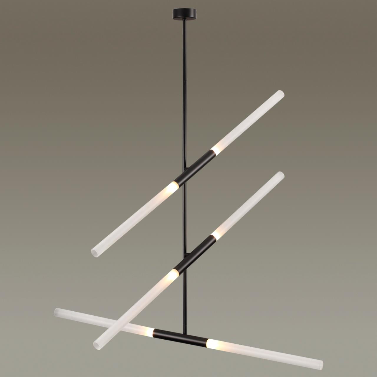 Потолочный светильник ODEON LIGHT HIGHTECH SOHO черный G9*6 10W плафон белый