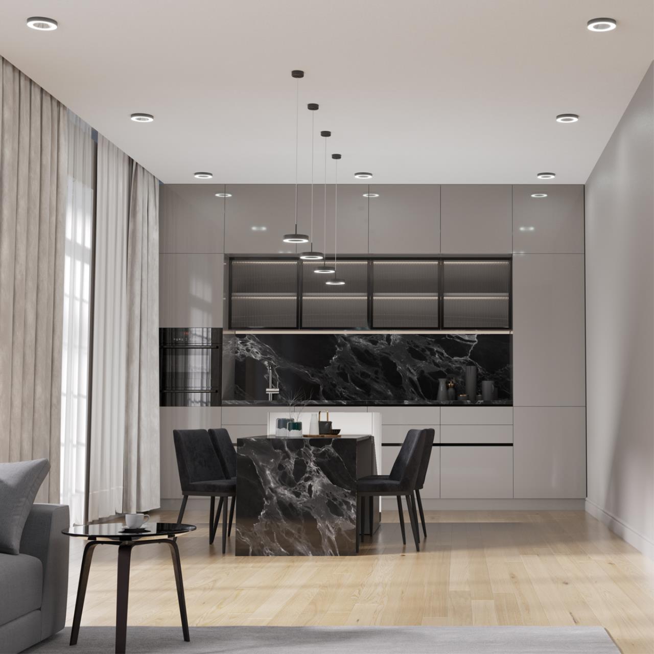 Светильник накладной светодиодный NOVOTECH OVER MIRROR черный LED*1 18W 3000К