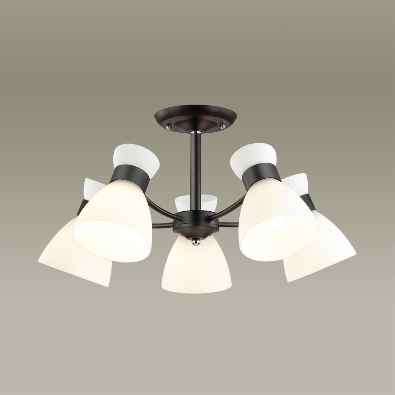 Люстра потолочная LUMION COMFI WILMA черный E27*5 10W