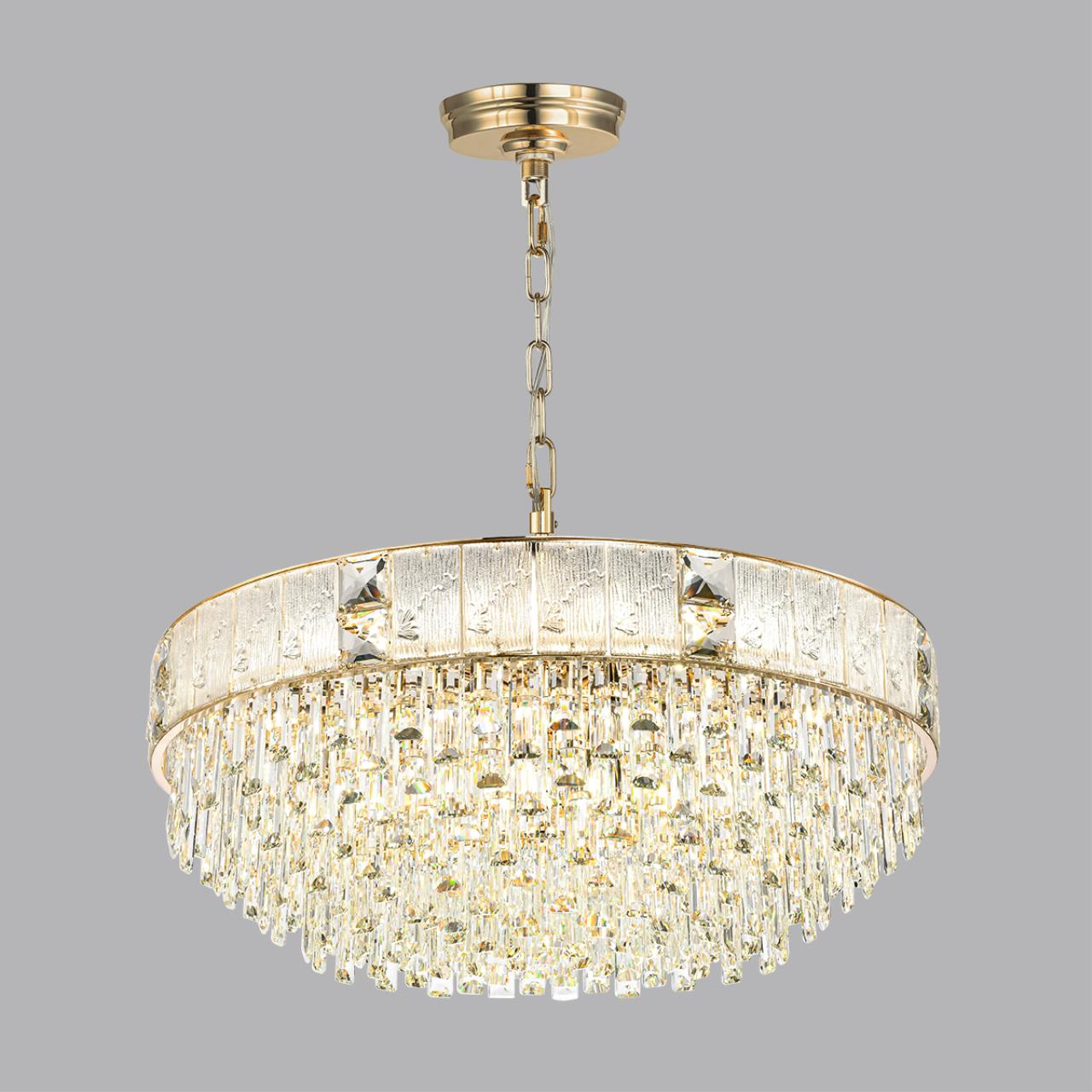 Люстра ODEON LIGHT HALL FIESTA золотой E14*21 10W