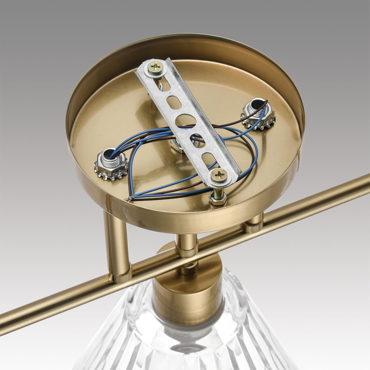 Люстра потолочная LUMION COMFI VIVIAN латунь E27*3 10W