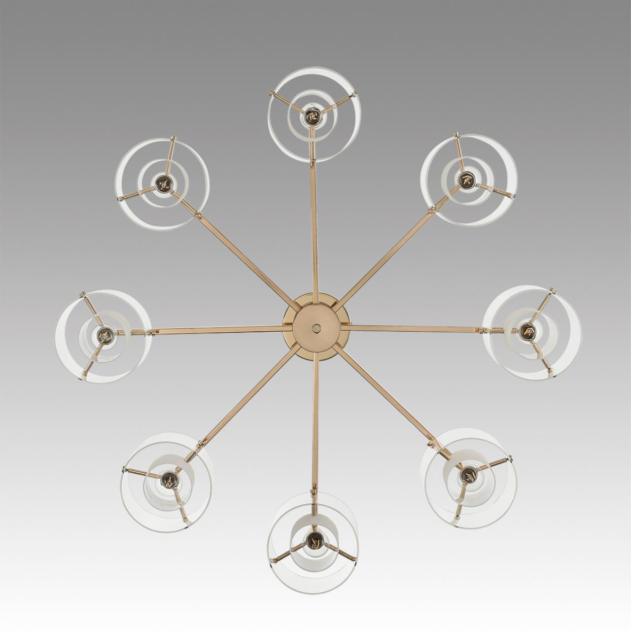 Люстра потолочная LUMION MODERNI VERDI золотой E14*8 10W