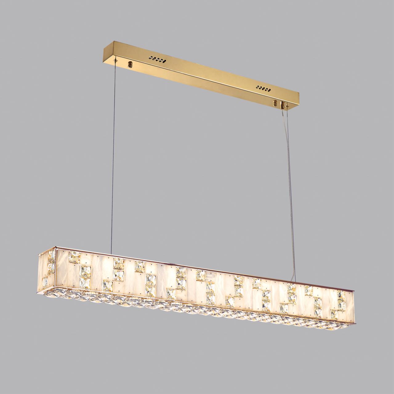 Люстра линейная ODEON LIGHT HALL CROSSA золотой