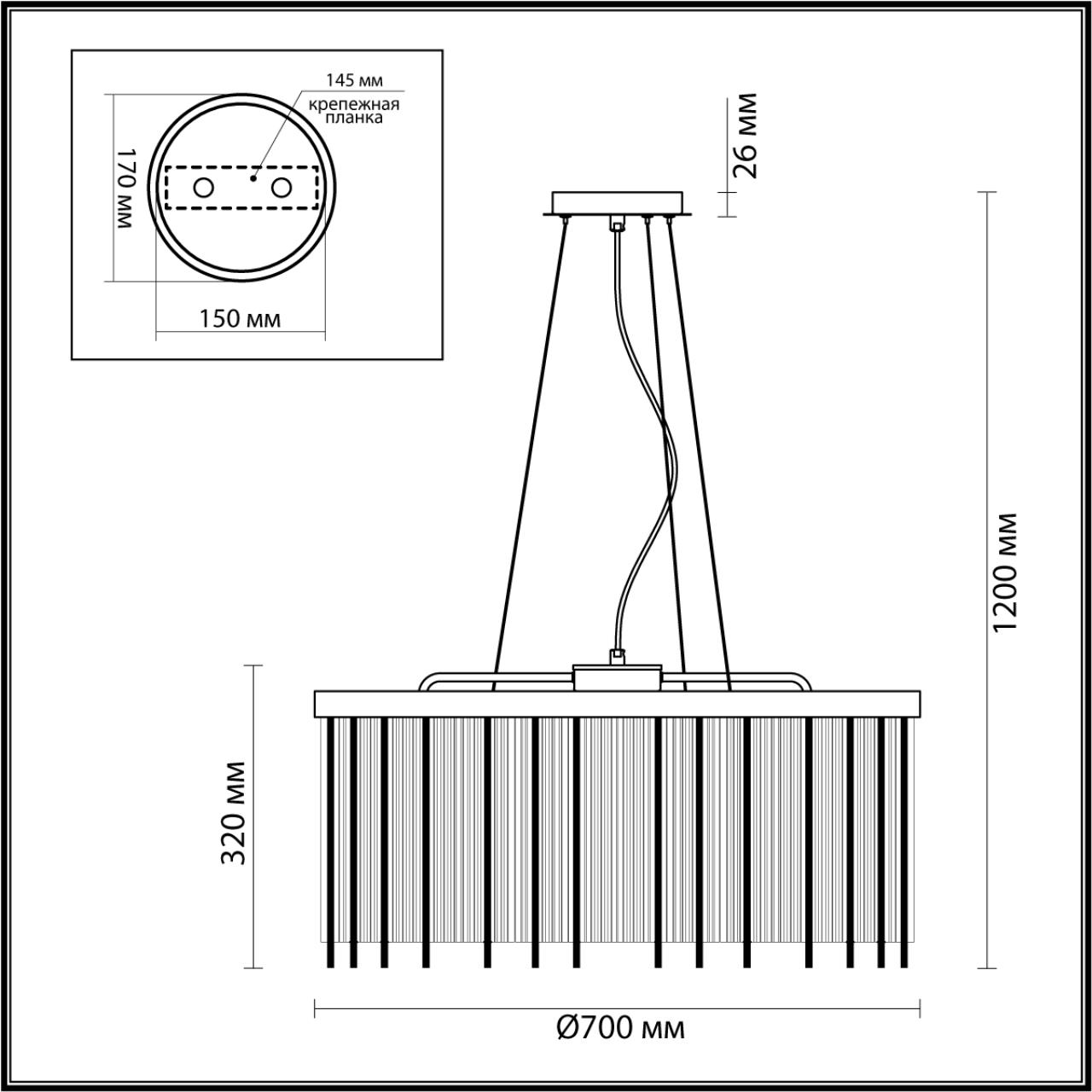 Люстра ODEON LIGHT HALL YORK золотой E14*10 10W