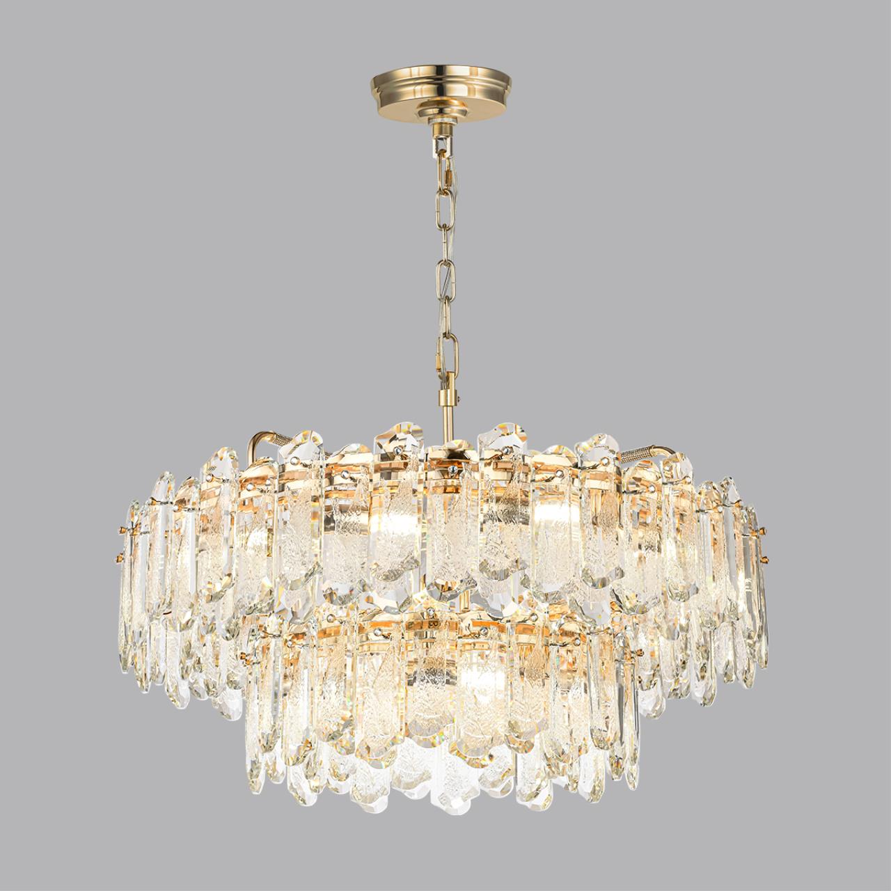 Люстра ODEON LIGHT HALL BULLON золотой E14*22 10W