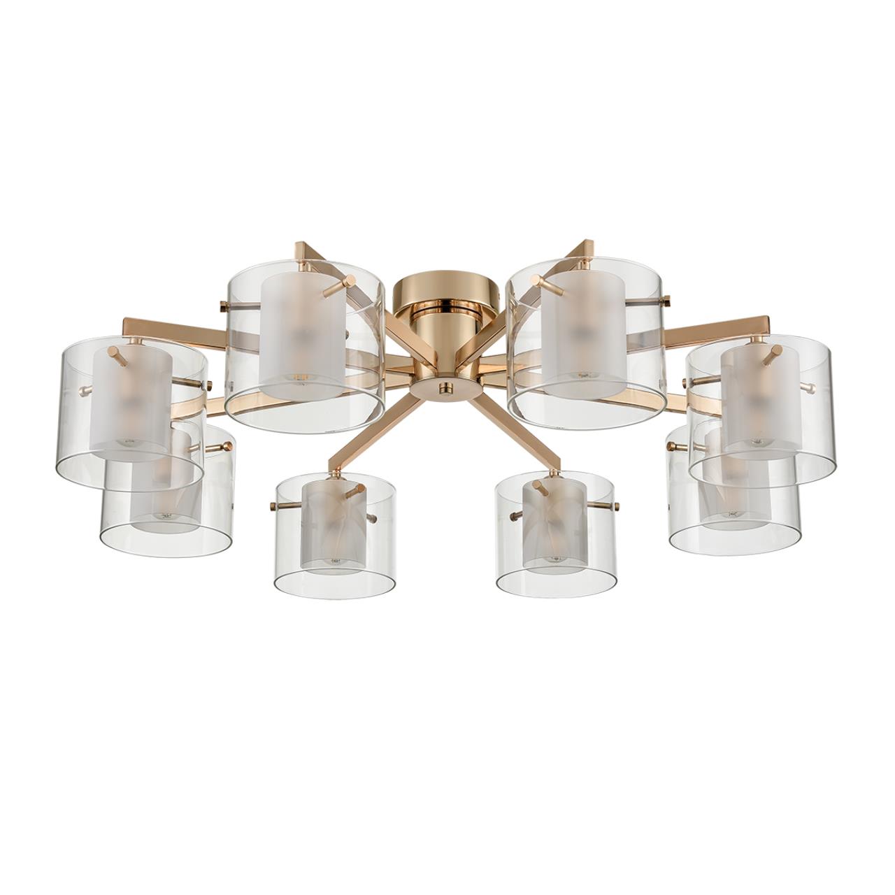 Люстра потолочная LUMION MODERNI VERDI золотой E14*8 10W