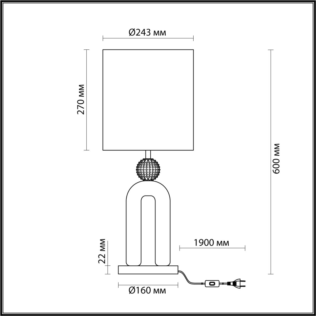 Настольная лампа ODEON LIGHT EXCLUSIVE MODERN Bagel черный E27*1 10W плафон бежевый