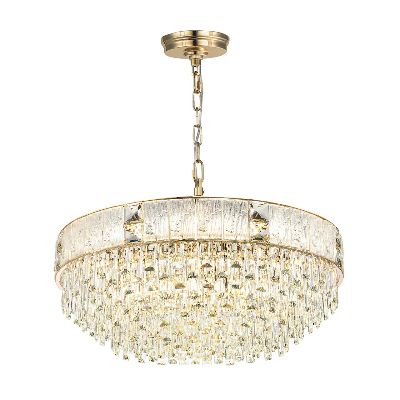 Люстра ODEON LIGHT HALL FIESTA золотой E14*21 10W