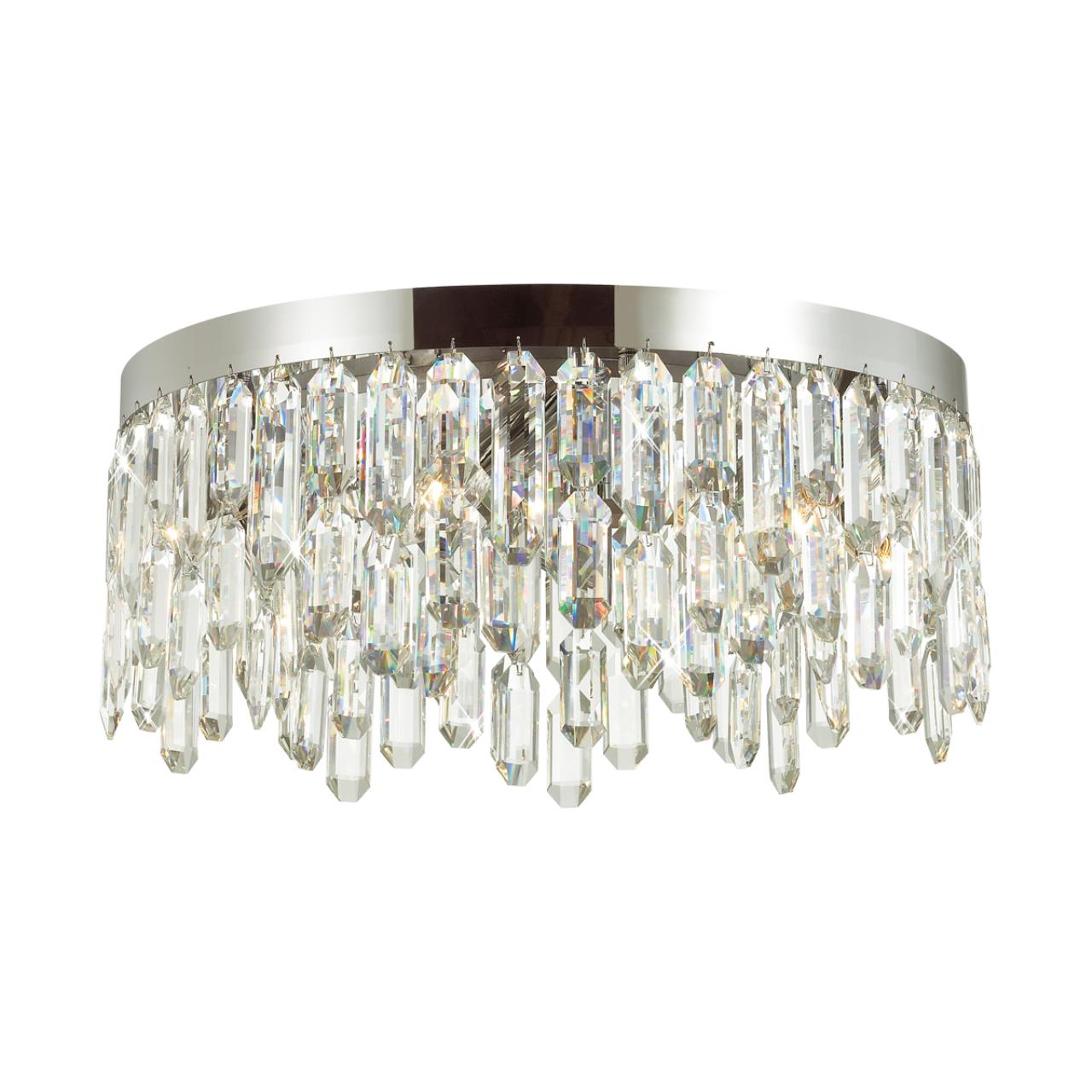 Люстра ODEON LIGHT HALL DAKISA хром E14*6 10W  потолочная
