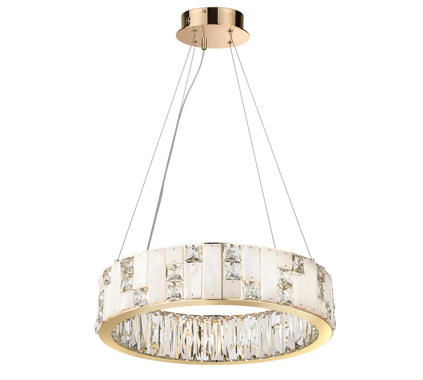 Люстра ODEON LIGHT HALL CROSSA золотой LED*1 46W