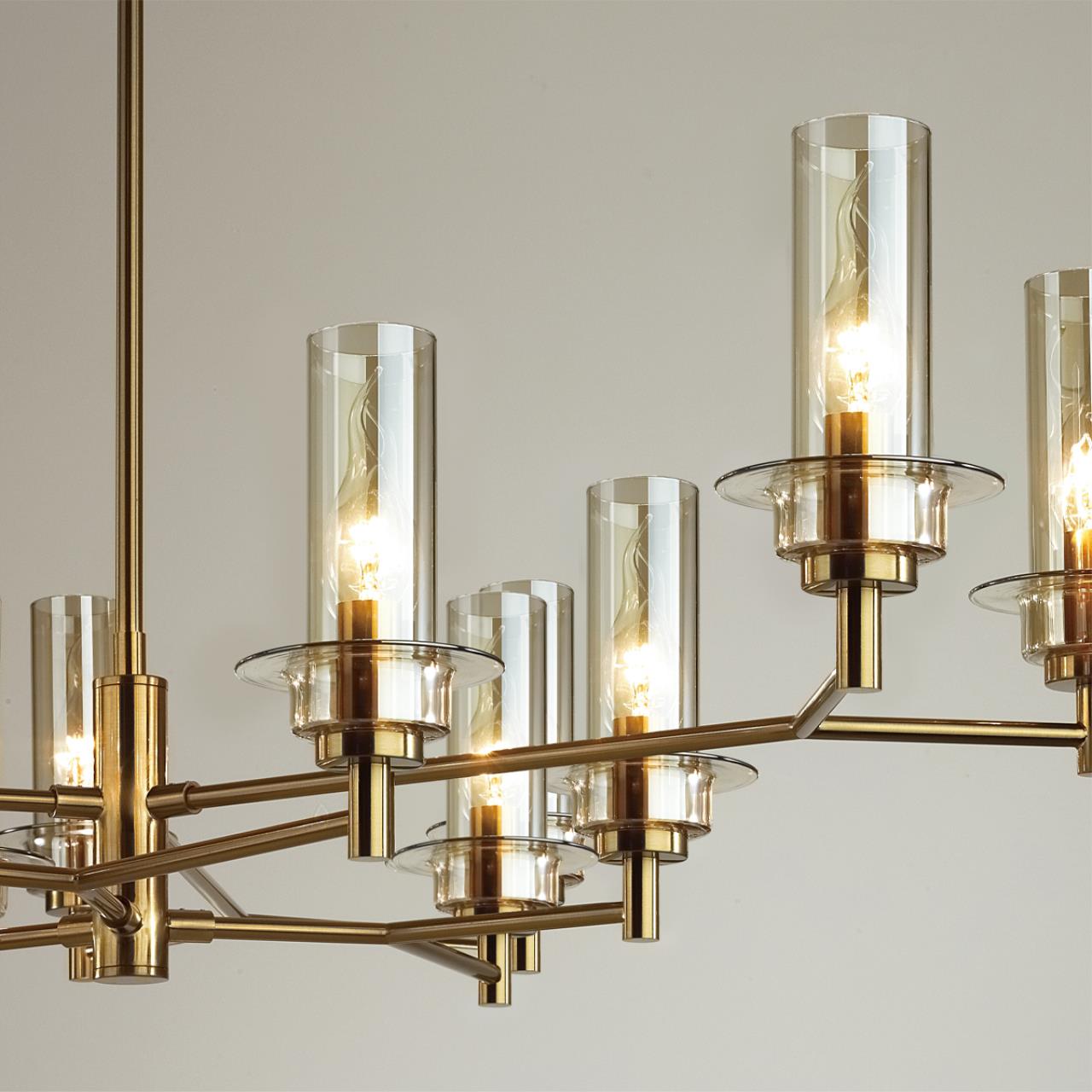 Люстра на штанге LUMION CLASSI MADONNA бронзовый E14*12 10W