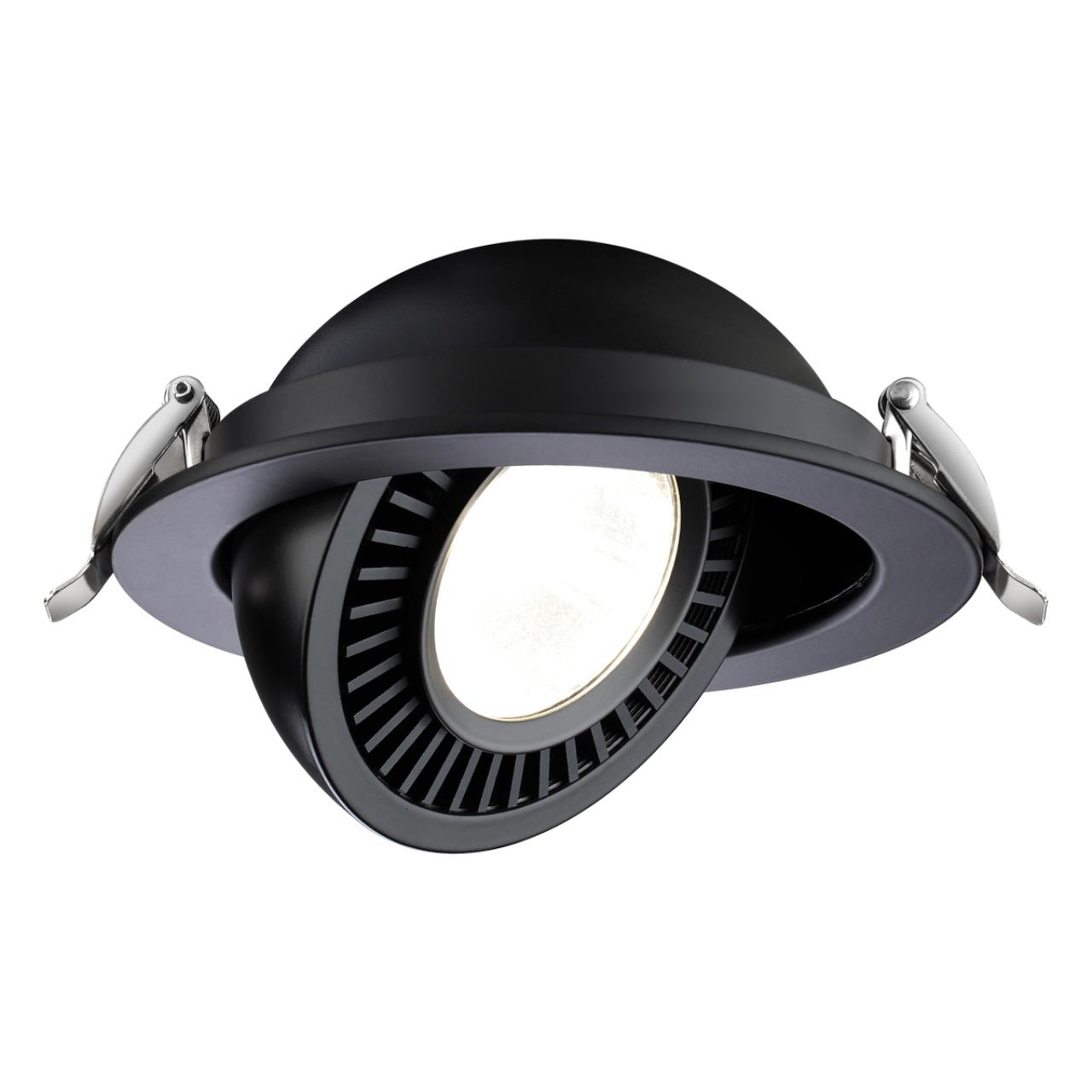 Светильник встраиваемый светодиодный NOVOTECH SPOT GESSO черный LED 18W