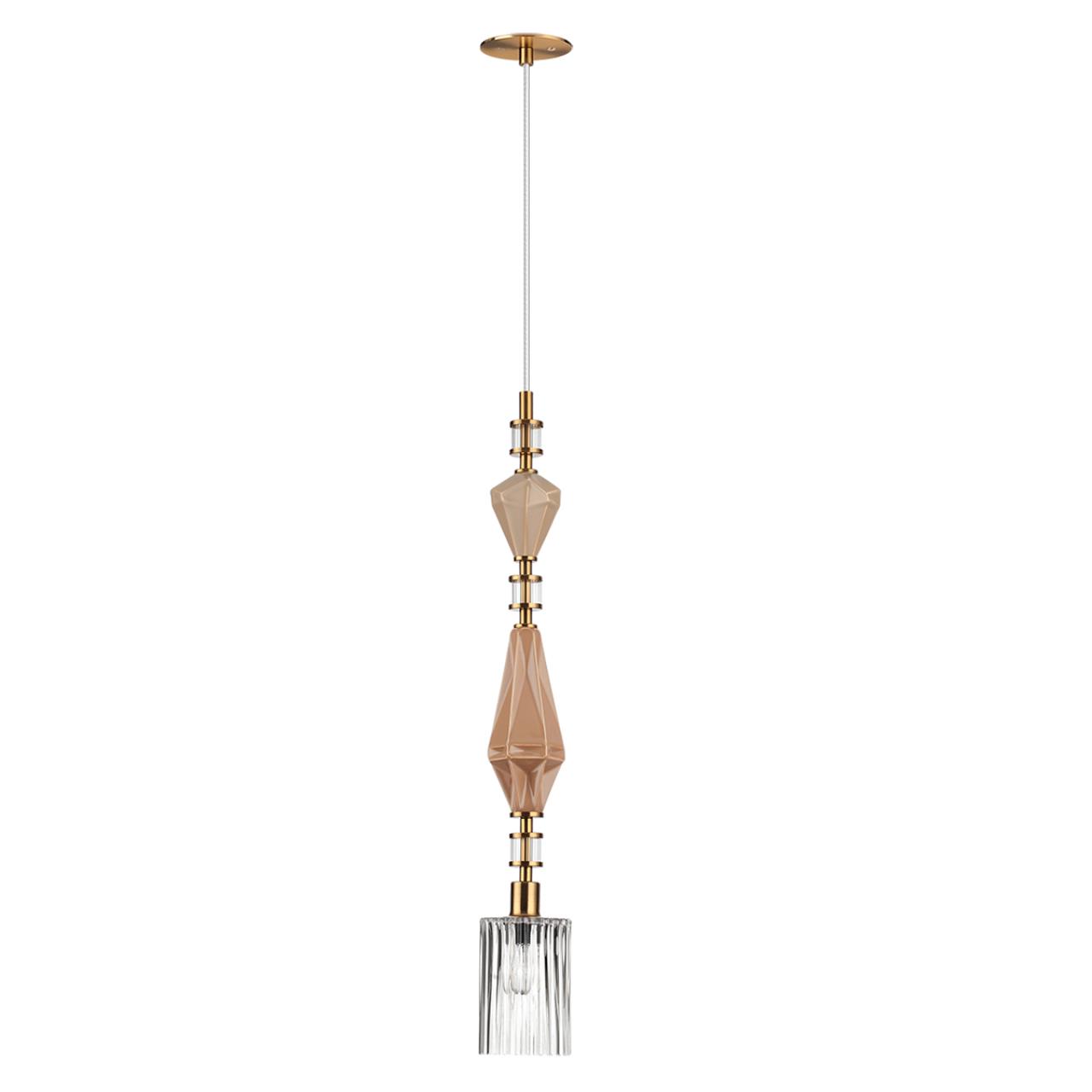Подвес ODEON LIGHT EXCLUSIVE MODERN TERRA античная бронза, латунь E14*1 10W плафон 90 мм