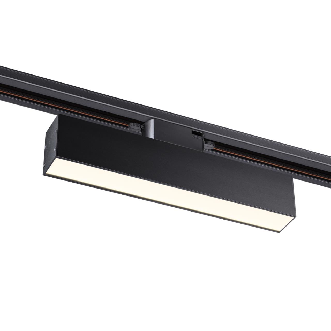 Светильник трековый однофазный трехжильный светодиодный NOVOTECH PORT ITER черный LED*1 18W 4000К