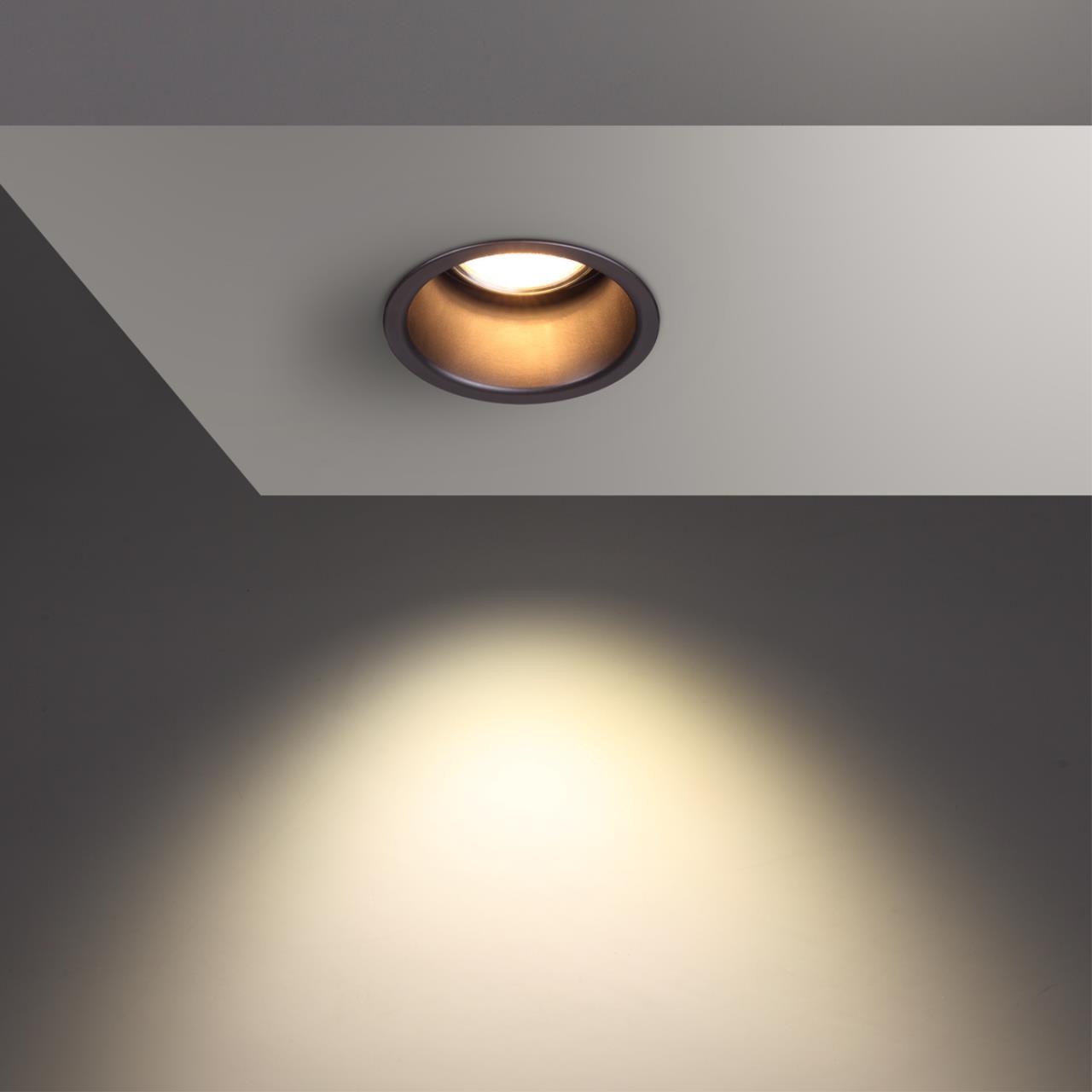 Встраиваемый светильник NOVOTECH SPOT BUTT черный GU10*1 10W  82/53 мм