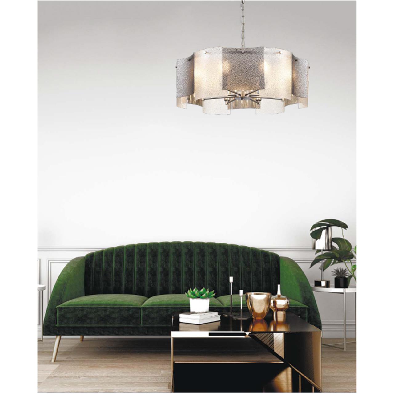 Люстра LUMION MODERNI DANDY хром E14*8 10W