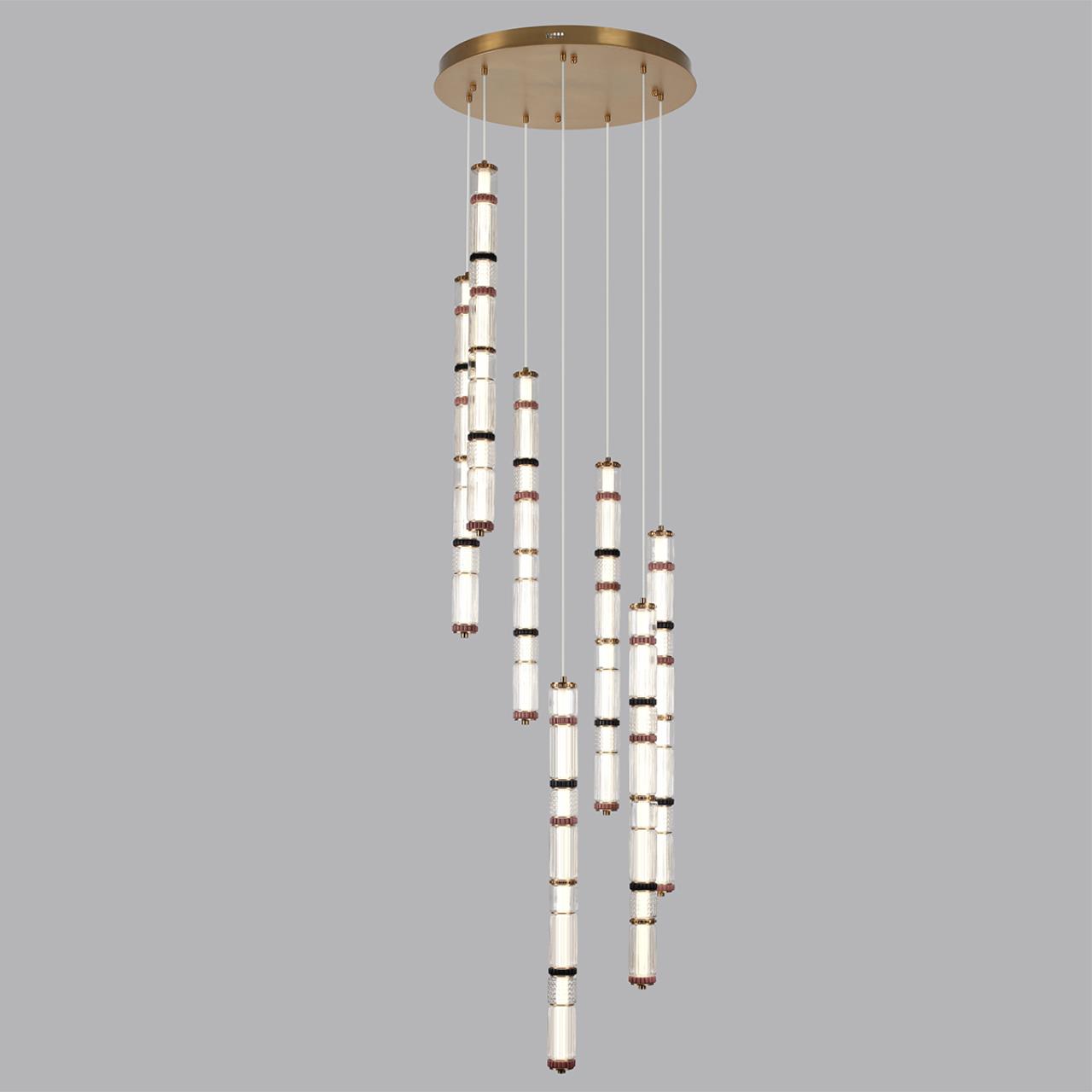 Люстра каскадная ODEON LIGHT EXCLUSIVE L-VISION COLLIER античная бронза, латунь