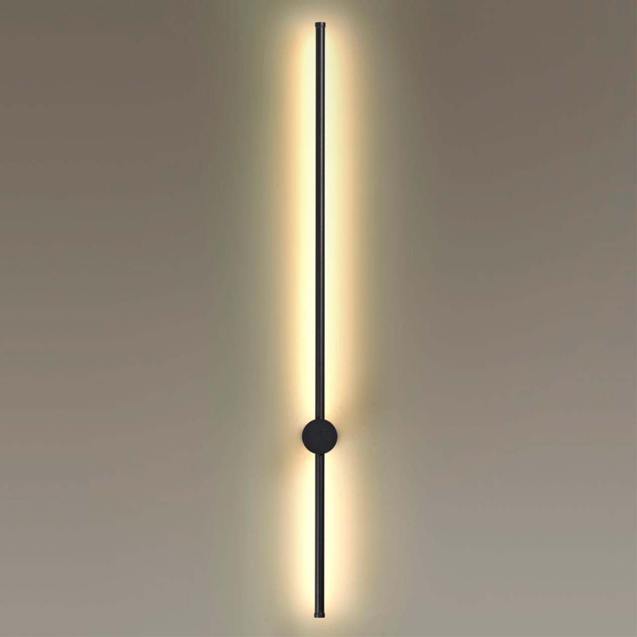 Настенный светильник ODEON LIGHT HIGHTECH FILLINI черный LED*1 1*18W 3000К плафон белый