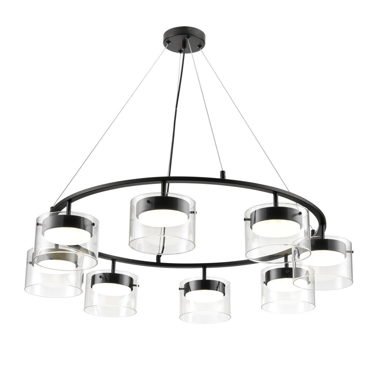 Люстра подвесная LUMION COMFI NATALINA черный GX70*8 15W