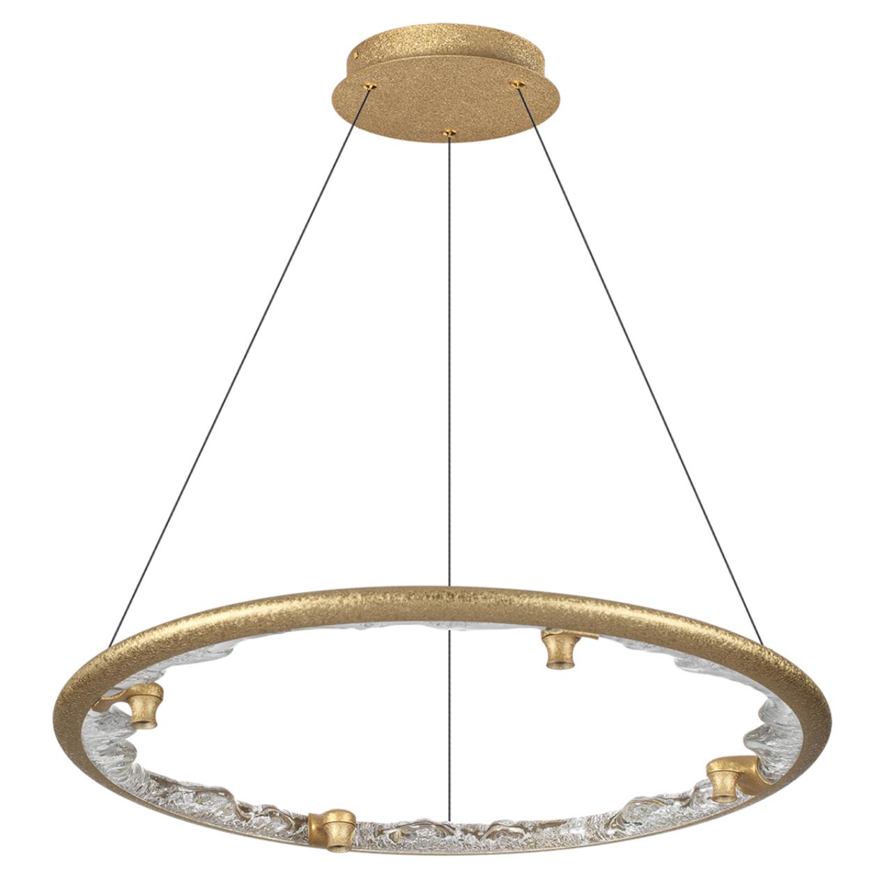 Люстра подвесная ODEON LIGHT HIGHTECH CAYON золотой LED*1 73W