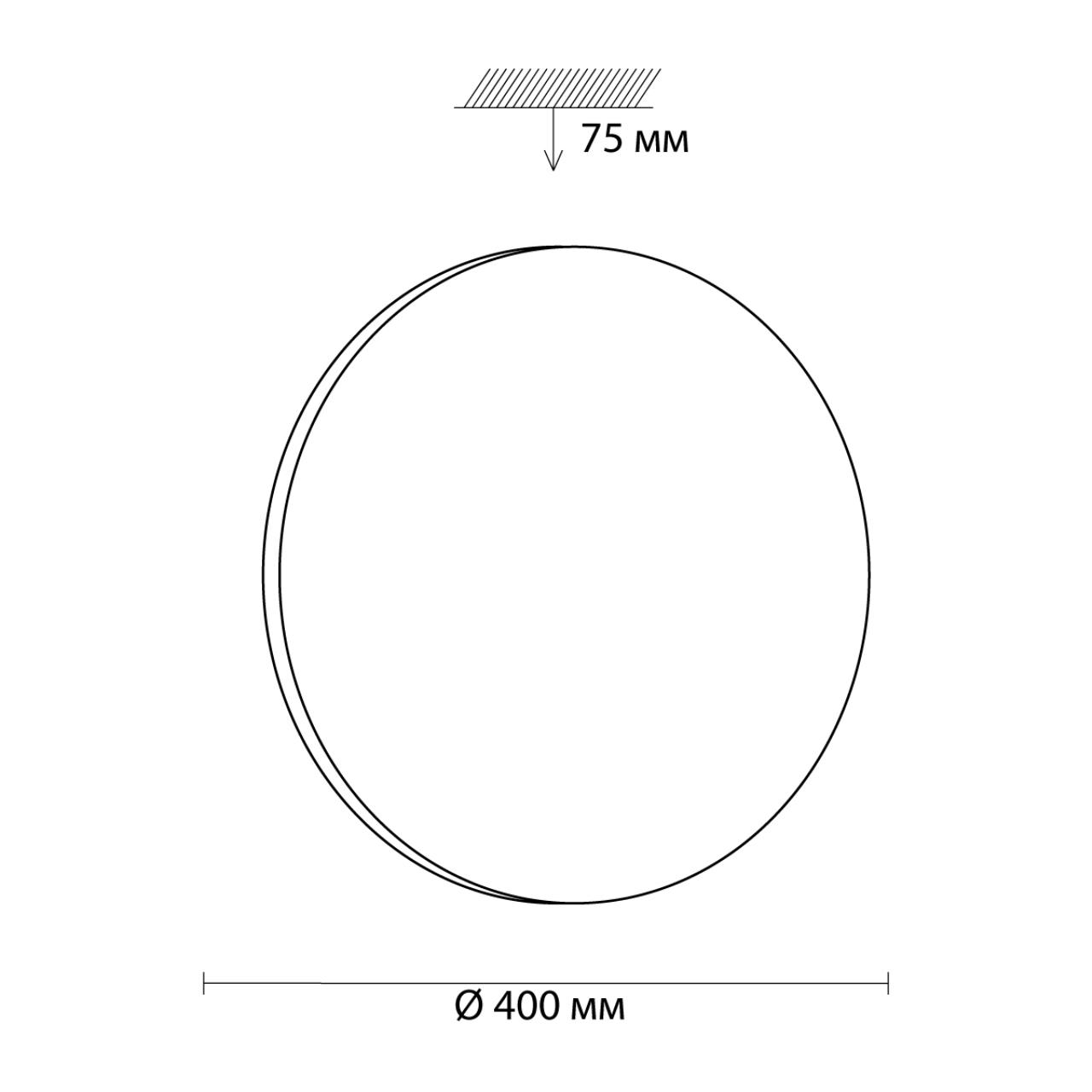 Настенно-потолочный светильник SONEX PALE SIMPLE белый LED*1 48W