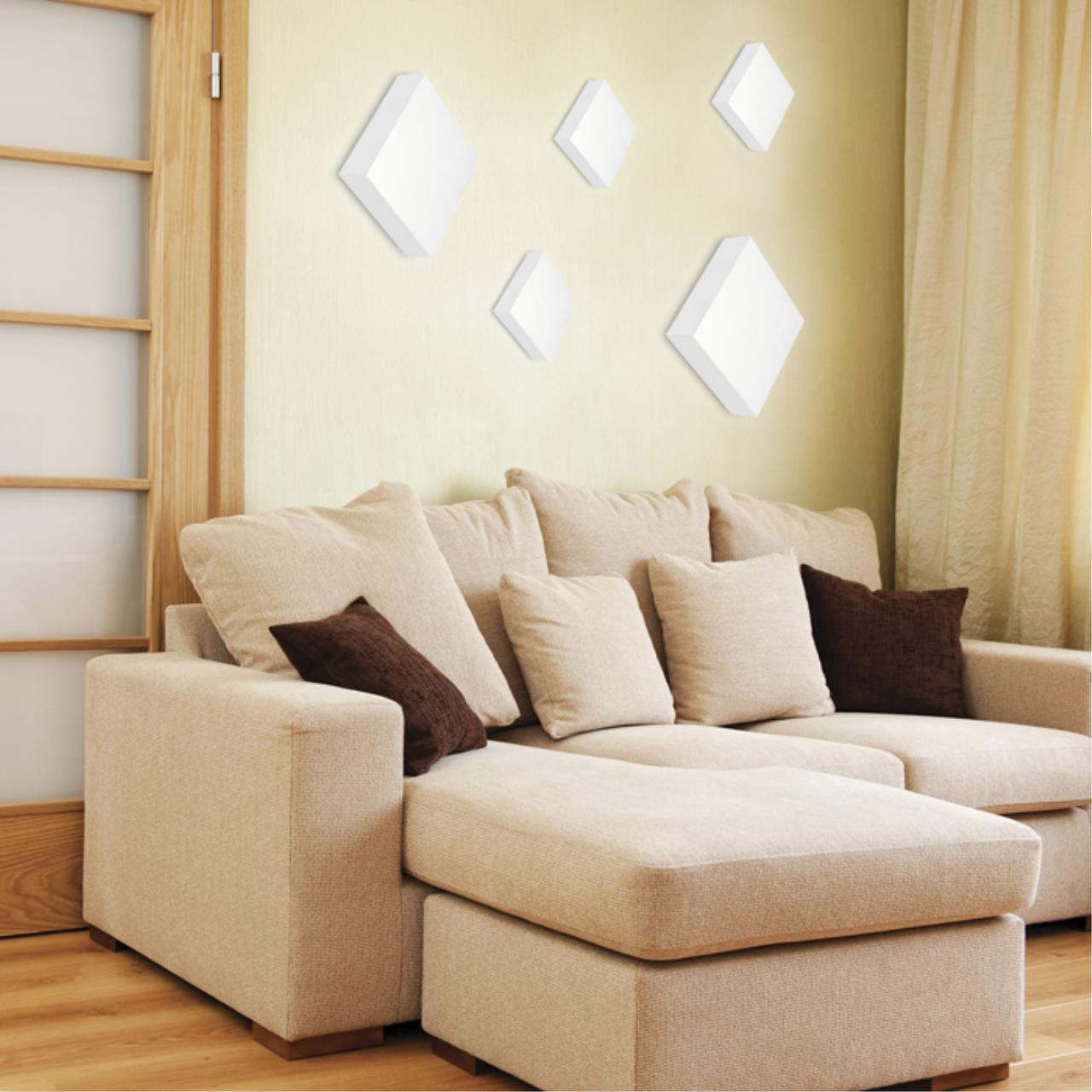 Настенно-потолочный накладной светодиодный  светильник NOVOTECH OVER ORNATE белый LED*1 10W 4000К квадрат