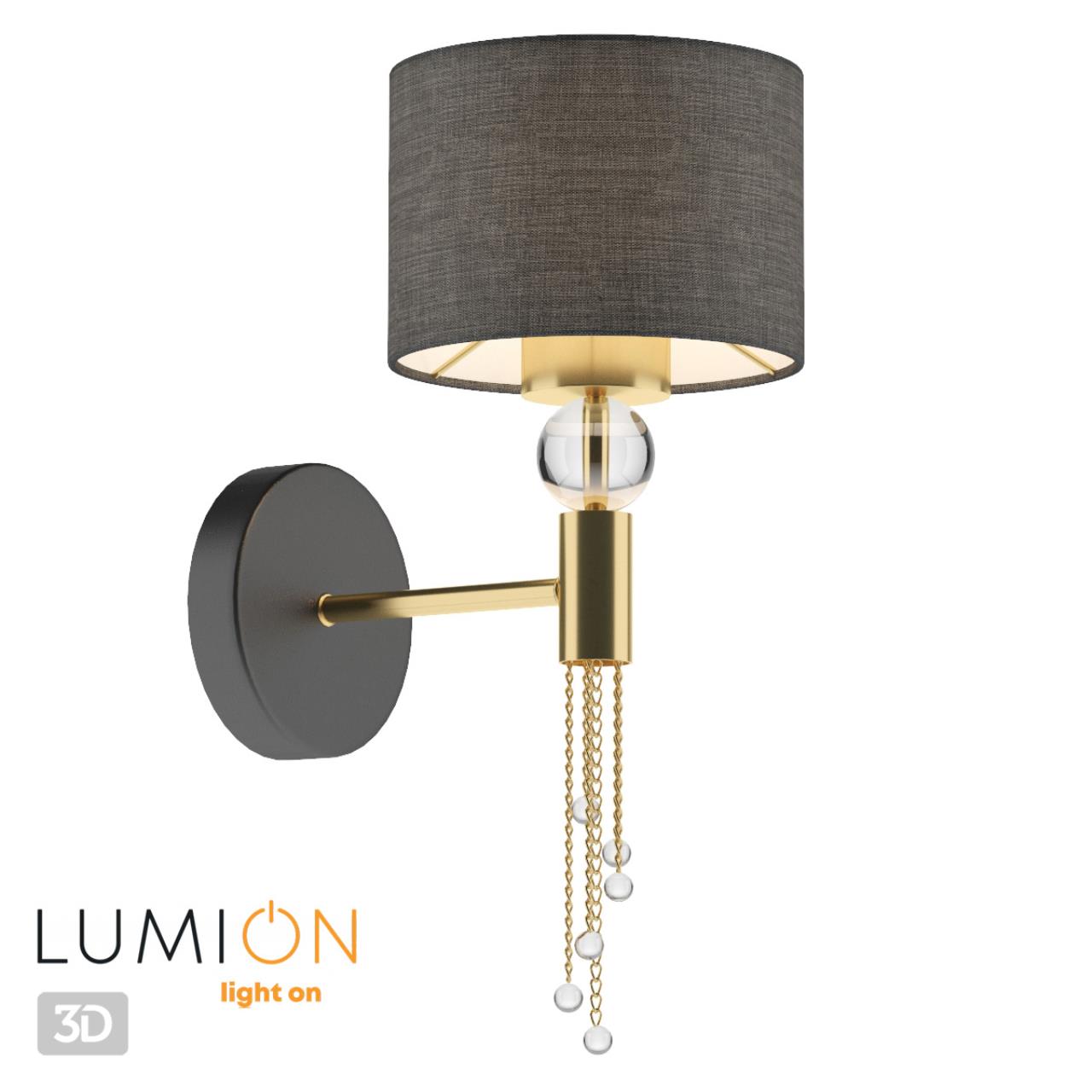 Бра LUMION NEOCLASSI SANTIAGO бронзовый, латунь, черный