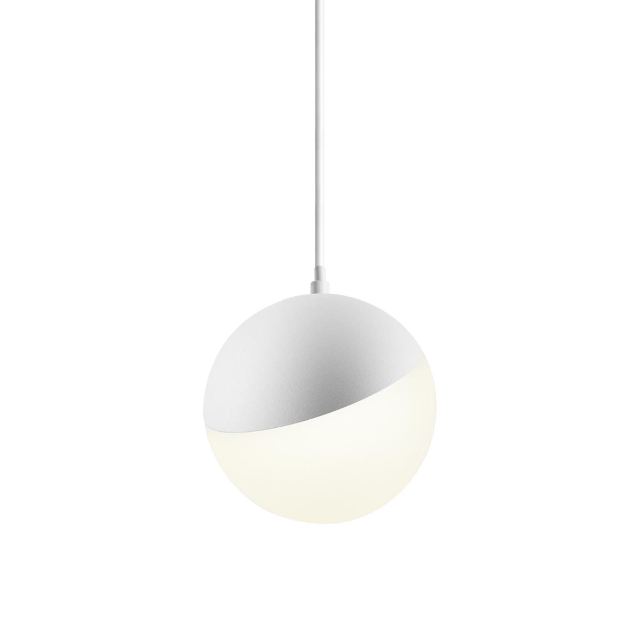 Подвес трековый светодиодный для низковольтного шинопровода NOVOTECH SHINO SMAL белый LED*1 10W 3000К плафон белый