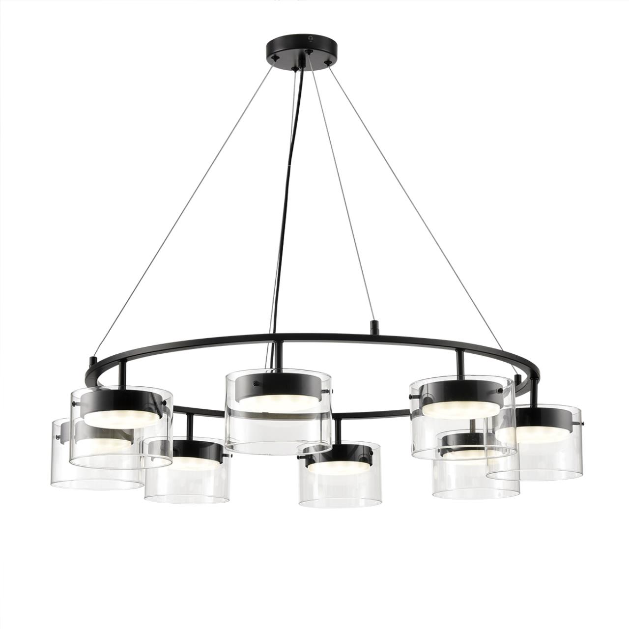 Люстра подвесная LUMION COMFI NATALINA черный GX70*8 15W