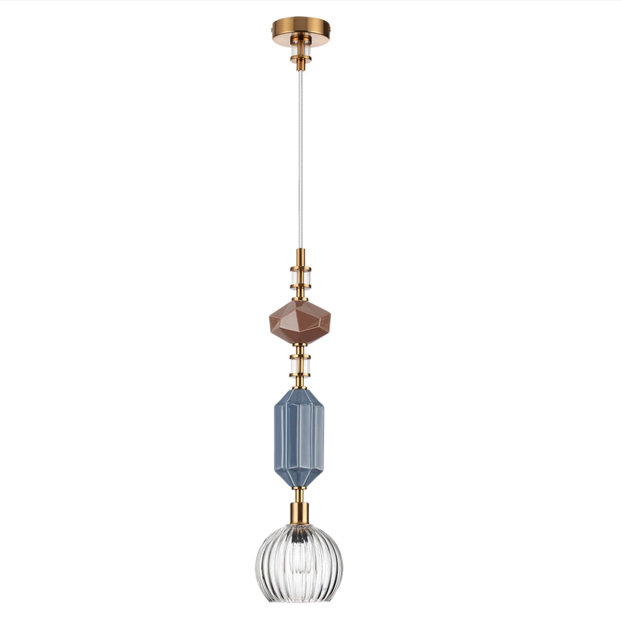 Подвес ODEON LIGHT EXCLUSIVE MODERN TERRA античная бронза, латунь E14*1 10W плафон 135 мм