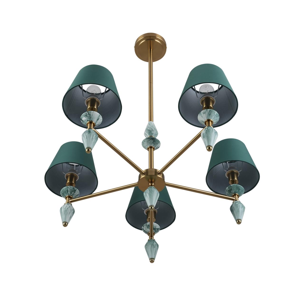 Люстра LUMION CLASSI VERMONT латунь E14*5 10W