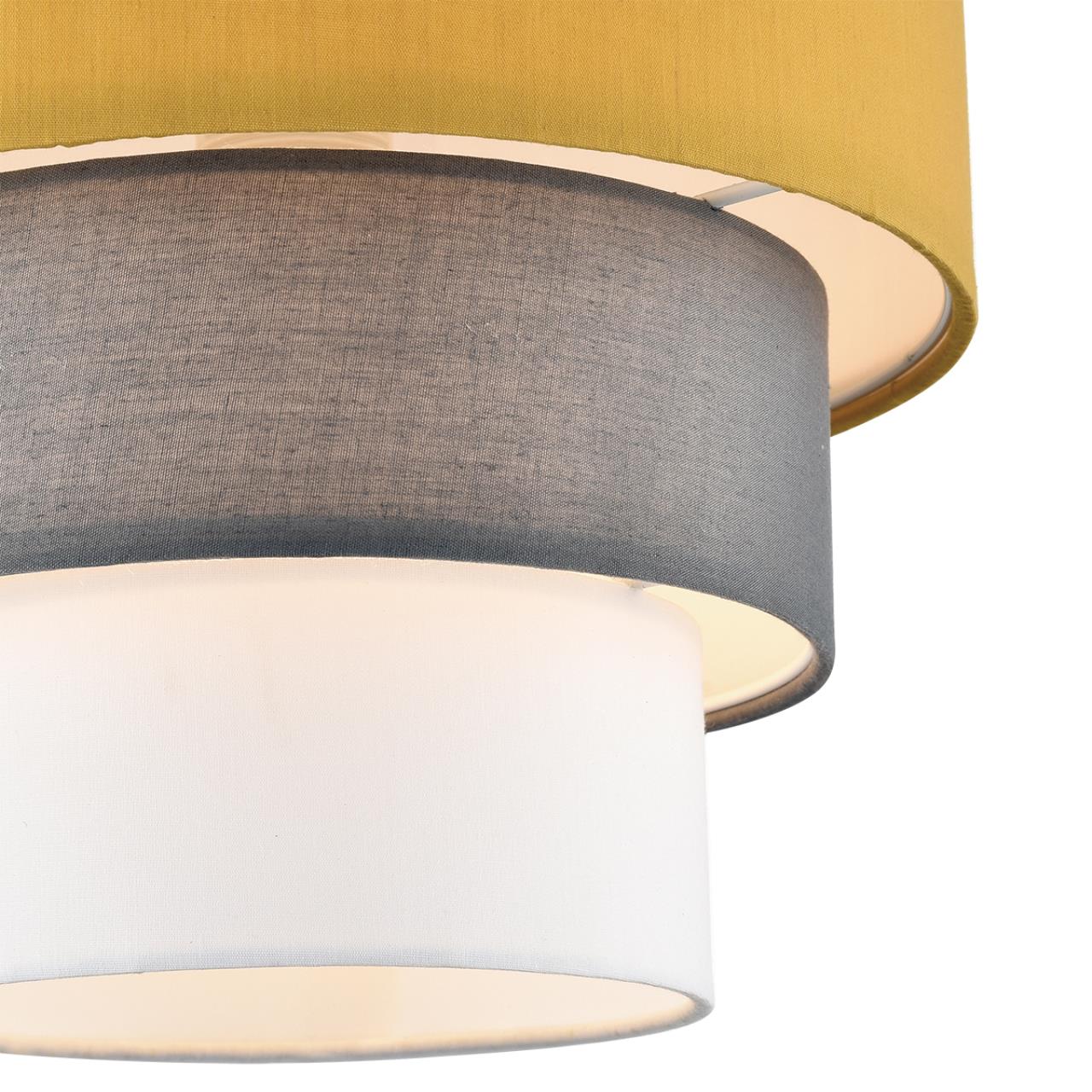 Светильник подвесной LUMION MODERNI ILAIDA никель E27*1 10W плафон цветной; серый; белый