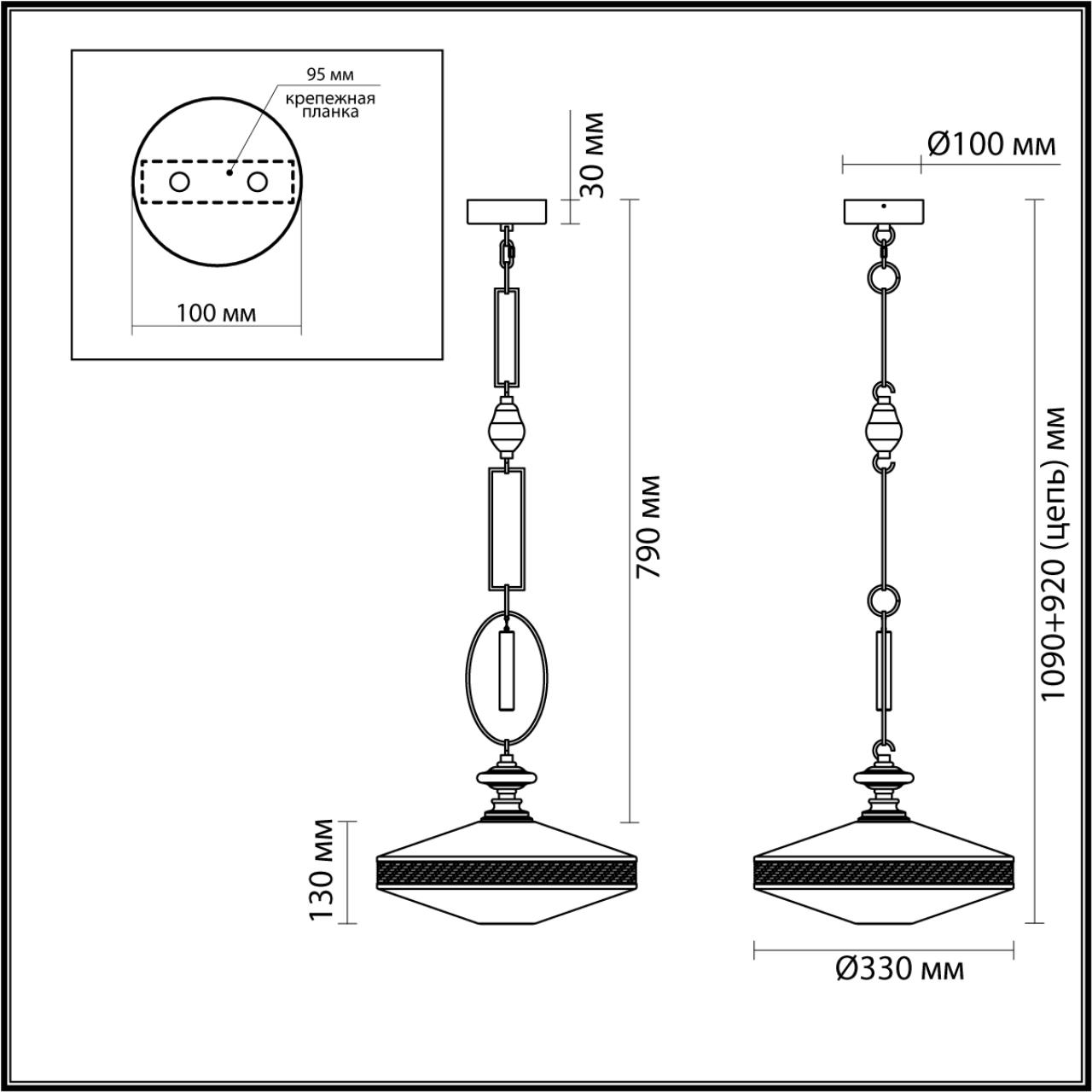 Подвес ODEON LIGHT EXCLUSIVE PENDANT KREMA латунь G9*1 10W плафон прозрачный