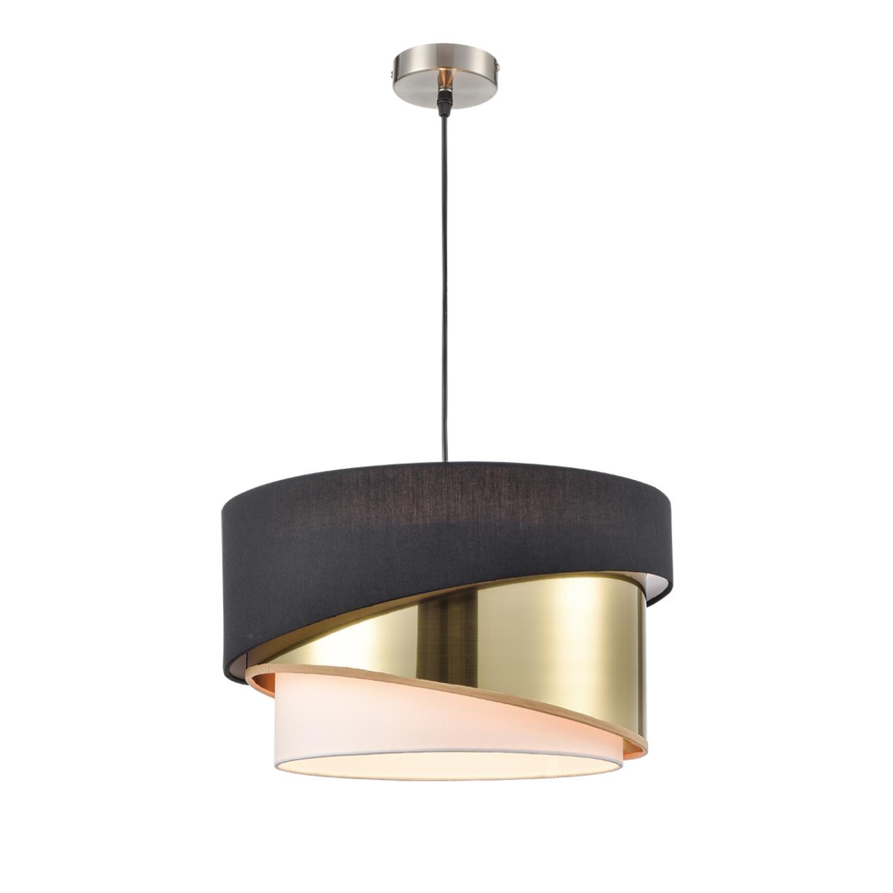 Светильник подвесной LUMION MODERNI INDIRA никель E27*3 10W плафон черный; золотой; белый