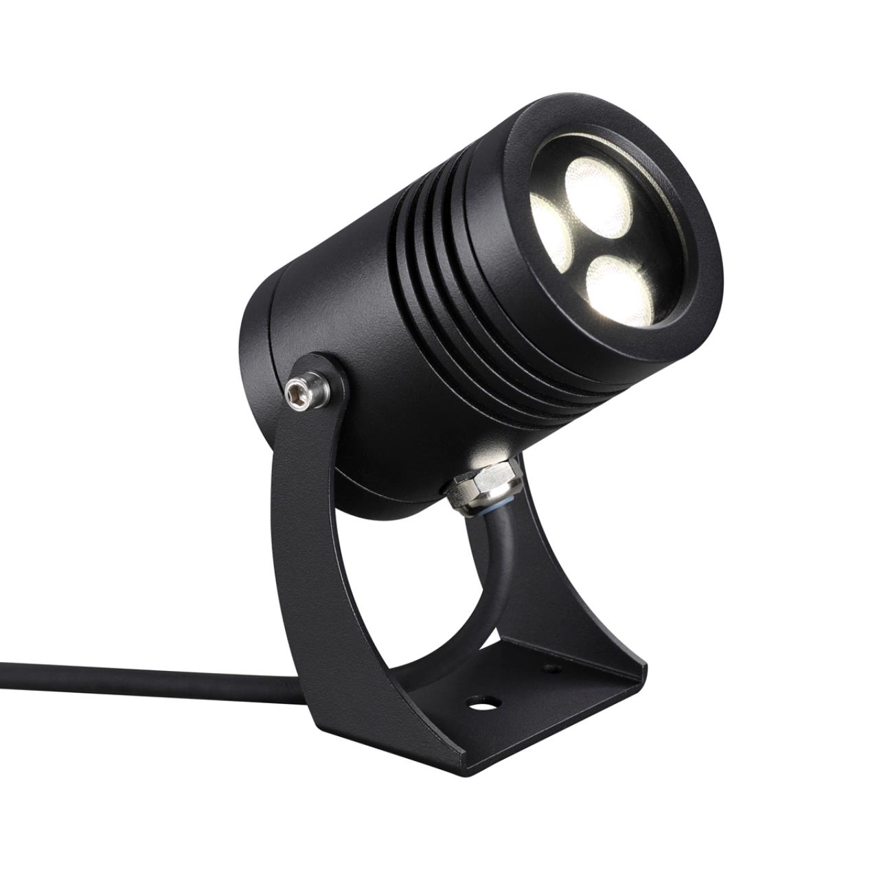 Фасадный поворотный светильник 350° ODEON LIGHT NATURE STIMA черный LED*1 6W 4000К плафон черный