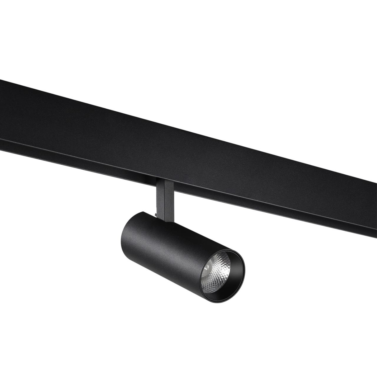 Трековый светильник для низковольтного шинопровода NOVOTECH SHINO FLUM черный LED*1 12W 3000К
