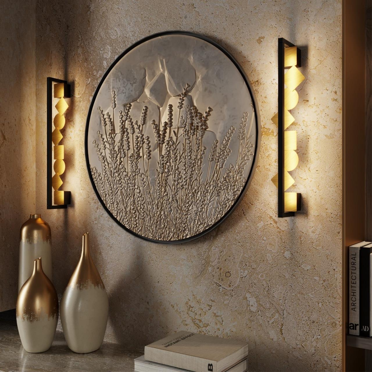 Настенный светильник ODEON LIGHT EXCLUSIVE HIGHTECH GEOS черный, бронзовый