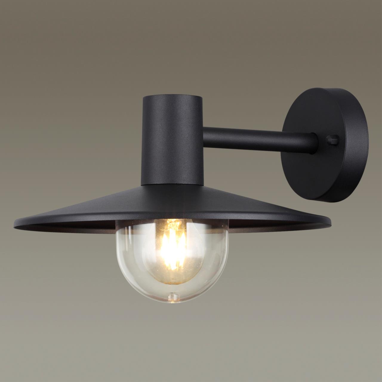 Уличный настенный светильник ODEON LIGHT NATURE FURCADIA черный