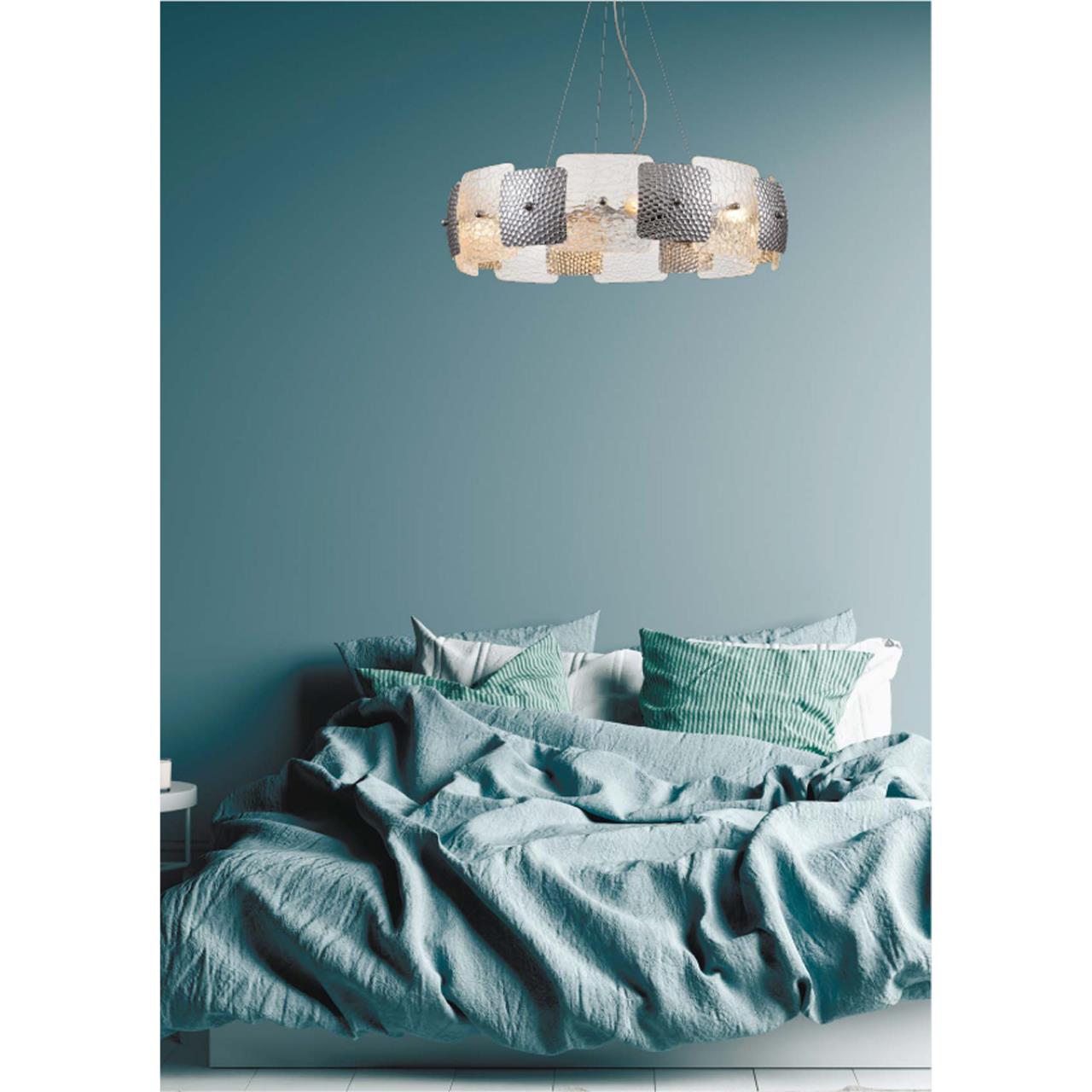 Люстра подвесная LUMION MODERNI LIBERTI хром E14*8 10W